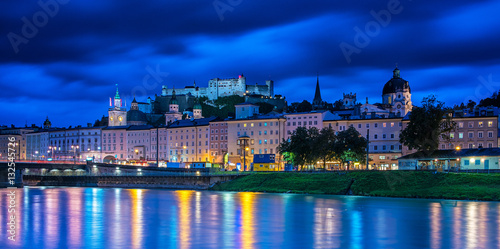 Salzburg in dusk