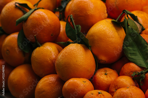 Fresh oranges at marketplace
