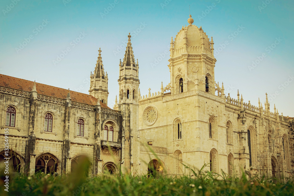Beautiful image of the Hieronymites Monastery Jeronimos, Lisbon