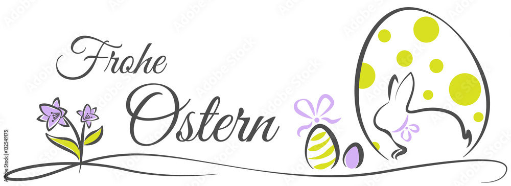 Obraz premium Frohe Ostern