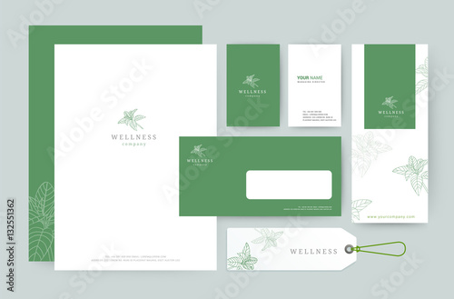 Branding identity template corporate company design.
