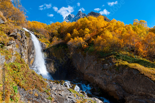 Chuchkhur waterfall, Dombay. _ Чучхурский водопад, Домбай.