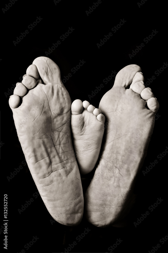 Fototapeta premium One Foot Two Foot Old Foot New Foot