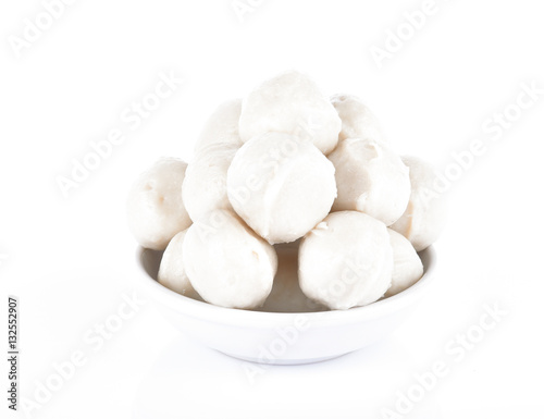 Fish ball on a white background