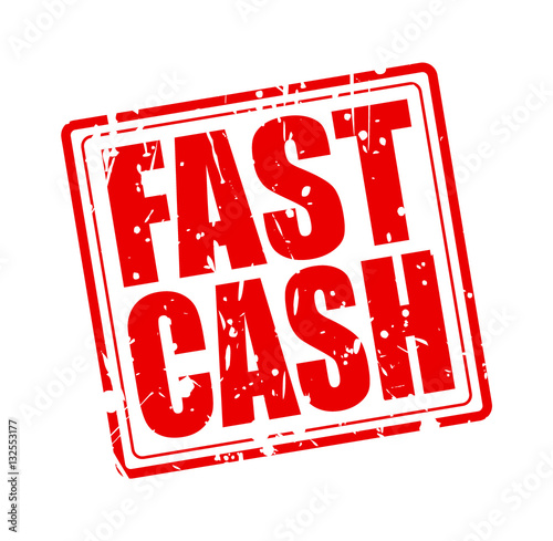 FAST CASH red stamp text