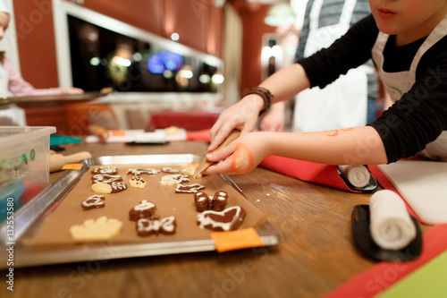 open culinary workshop. children cookies