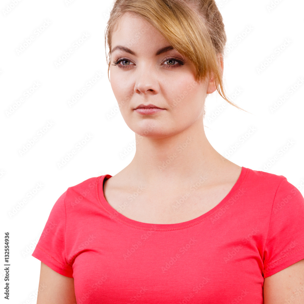Sad woman face portrait Sad woman face portrait