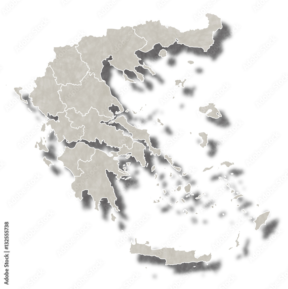 Obraz premium ギリシャ 地図 都市 アイコン 