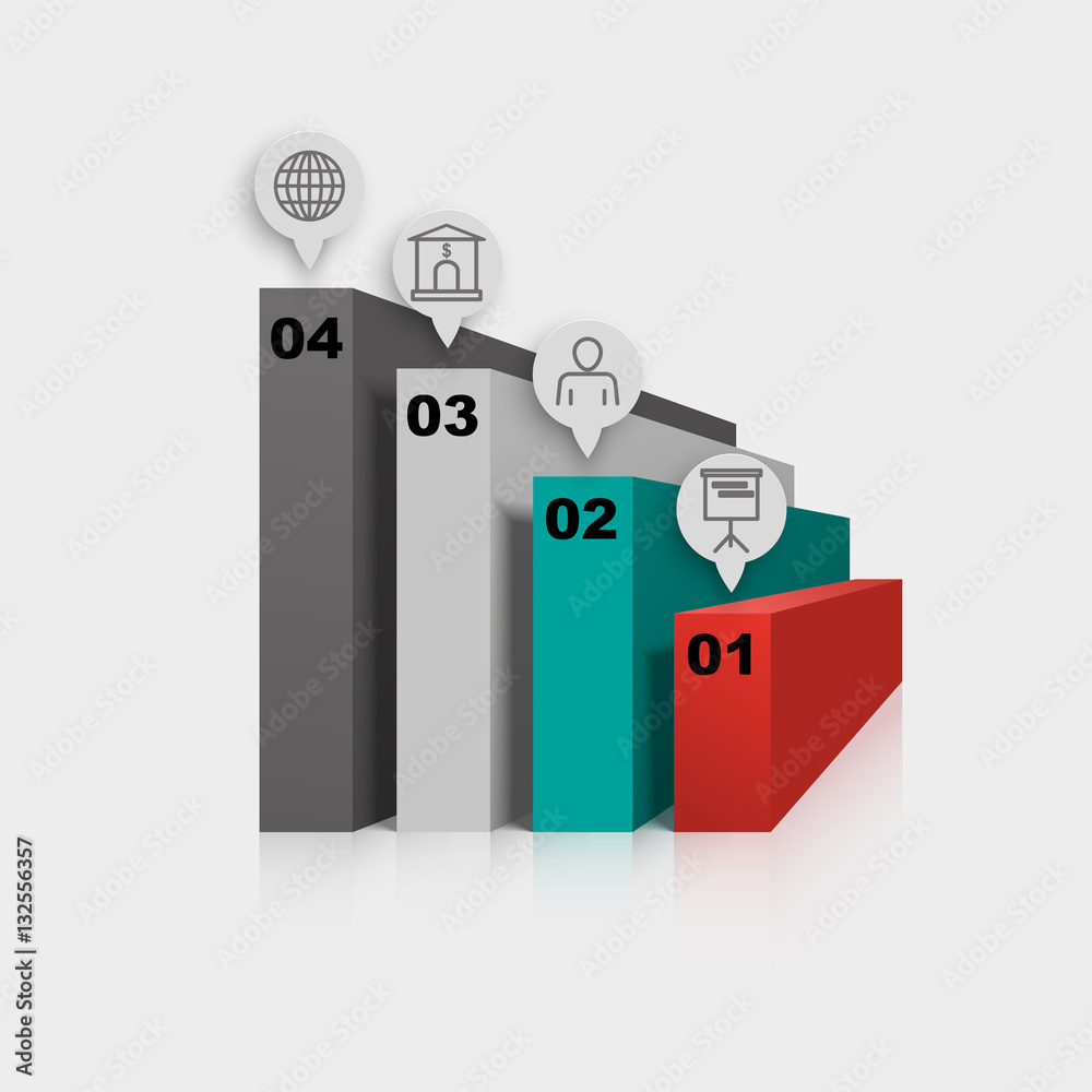 Sequence walls growth rates of business infographic Sequence walls growth rates of business infographic