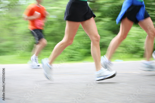 Marathon, motion blur