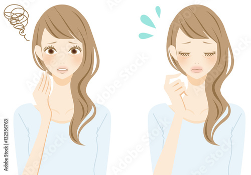 人物 イラスト シワに悩む女性 Stock Illustration Adobe Stock 人物 イラスト シワに悩む女性 Stock Illustration Adobe Stock