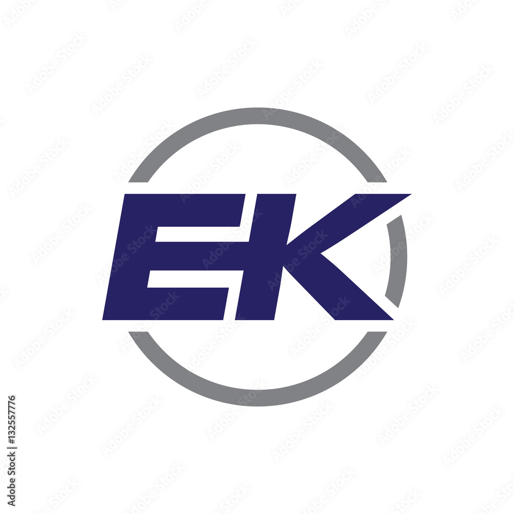 initial letter logo with circle blue color initial letter logo with circle blue color