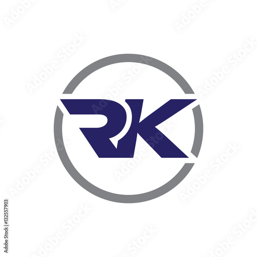 Free Download initial letter logo with circle blue color - GFXLoad