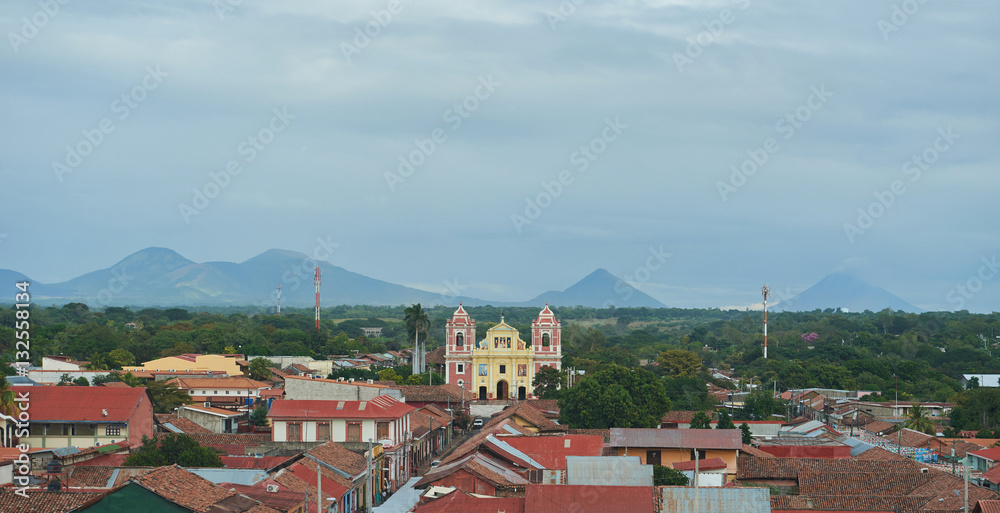 Panorama view of Leon city