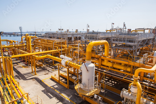 Yellow pipes and connections