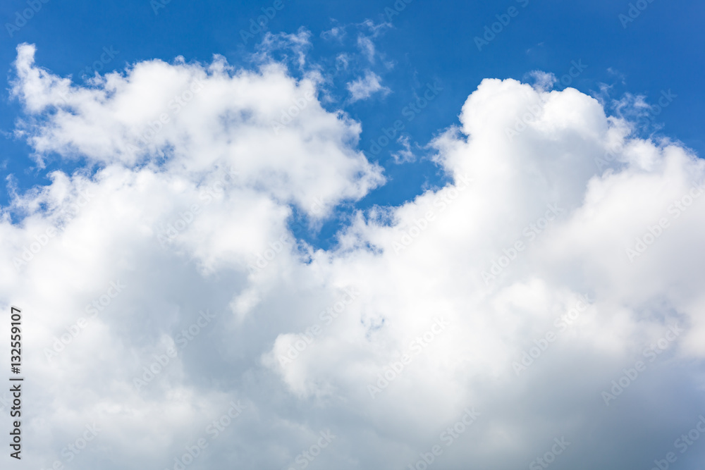 Obraz premium blue sky with cloud closeup