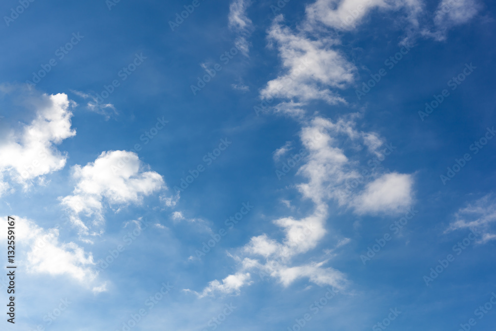 Obraz premium blue sky with cloud closeup