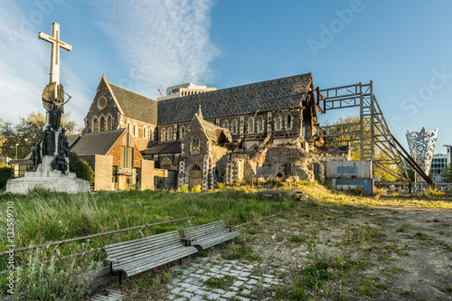 Damaged Christchurch Cathedral