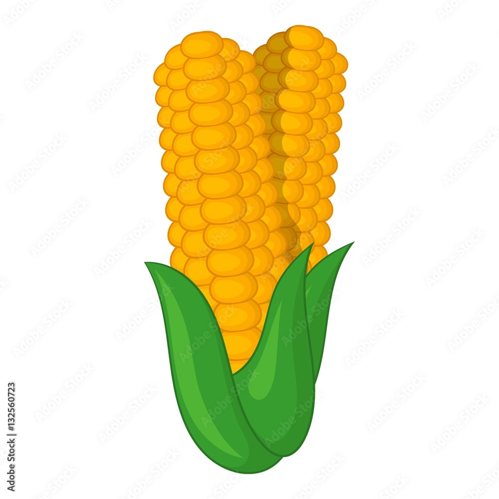 Obraz premium Corn icon, cartoon style
