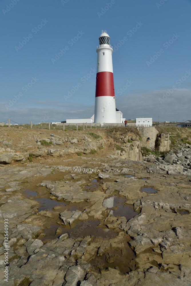 Fototapeta premium Portland Bill lighthouse on Portland Bill, Dorset