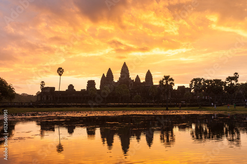 Angkor Wat,morning,Sunrise, wonderful sky,Siem Reap Cambodia