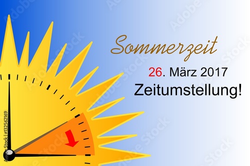 Sommerzeit. Zeitumstellung! 