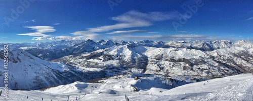 panorama con le Alpo innevate