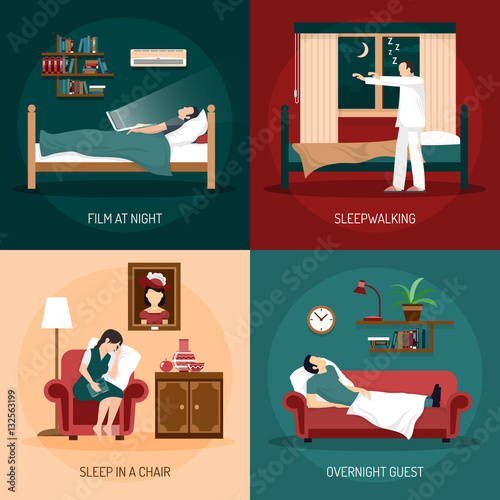 Sleeping Poses 2x2 Design Concept