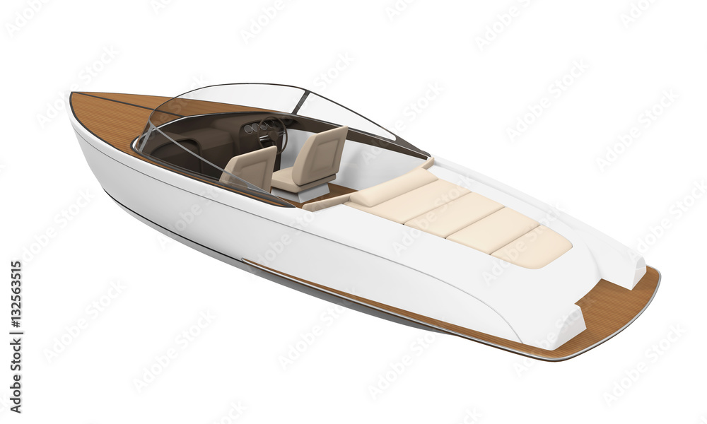 Speedboat Isolated Speedboat Isolated