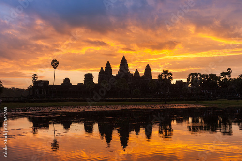 Angkor Wat,morning,Sunrise, wonderful sky,Siem Reap, Cambodia