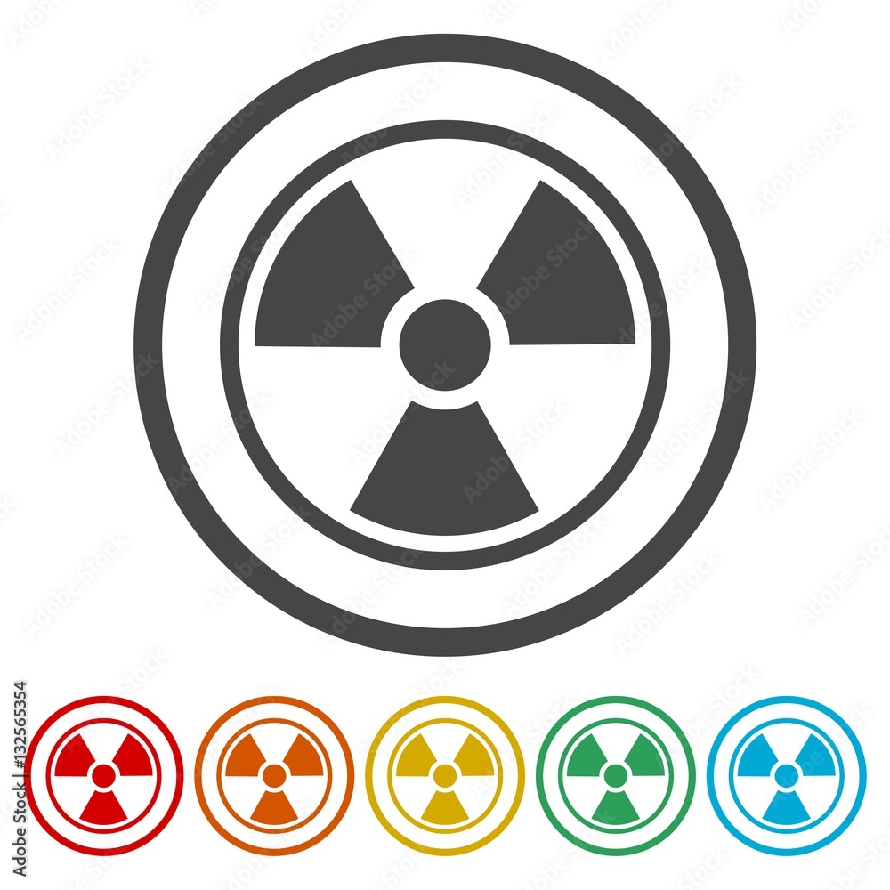 Radiation Icon Vector, Flat radiation icon Radiation Icon Vector, Flat radiation icon