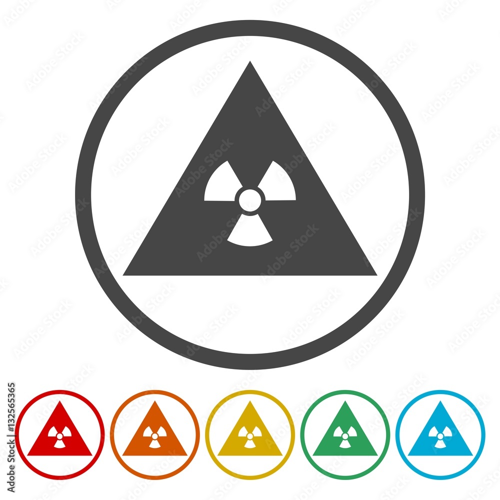 Radiation Icon Vector, Flat radiation icon Radiation Icon Vector, Flat radiation icon