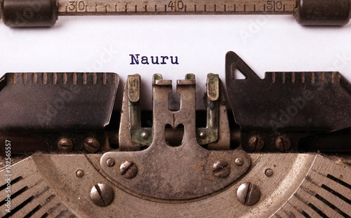 Old typewriter - Nauru