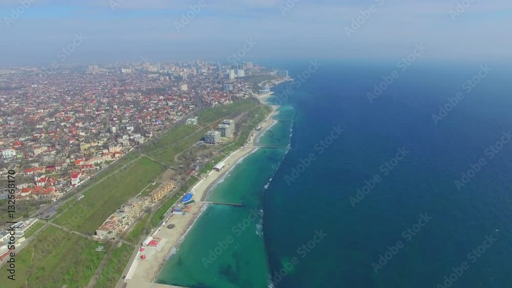 Aerial Of Odessa, Ukraine. Coastline Aerial Of Odessa, Ukraine. Coastline
