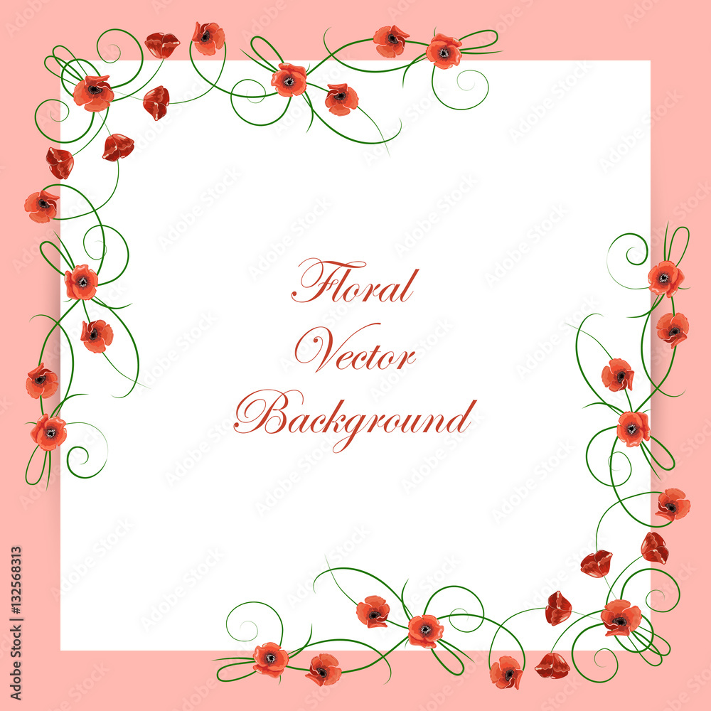 Floral vector background