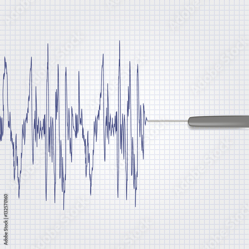 Lie detector test.Vector illustration.
