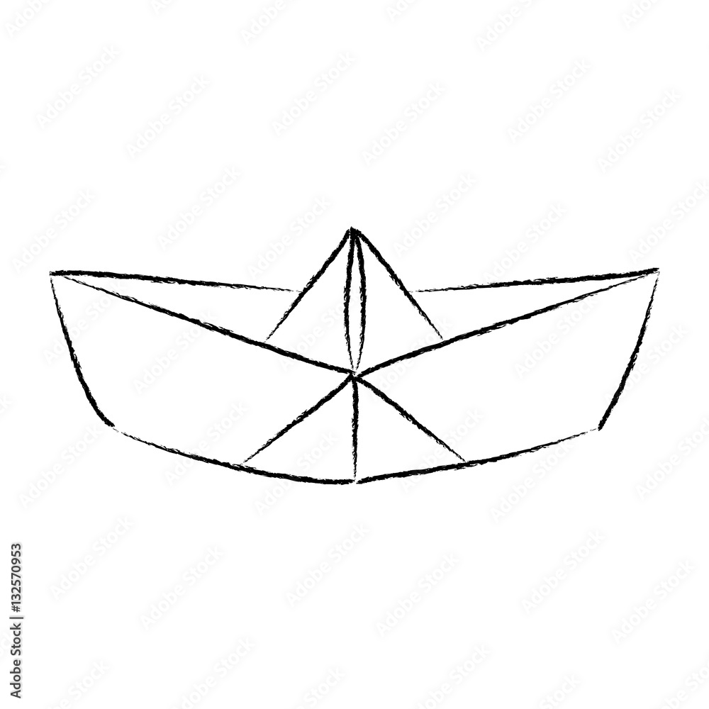 Paper ship. Sketch in vector
Paper ship. Sketch in vector