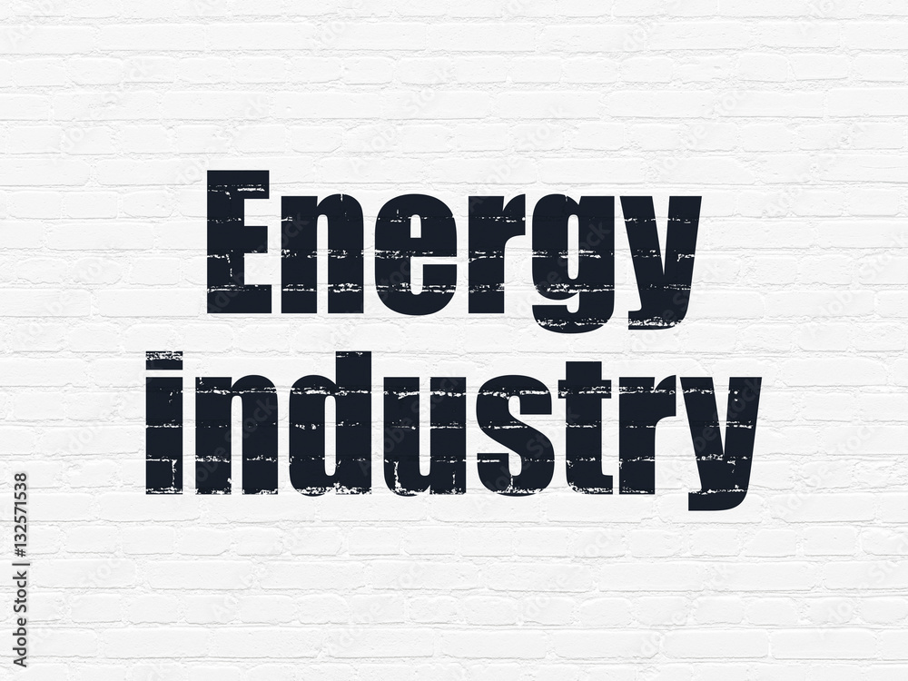 Industry concept: Energy Industry on wall background Industry concept: Energy Industry on wall background