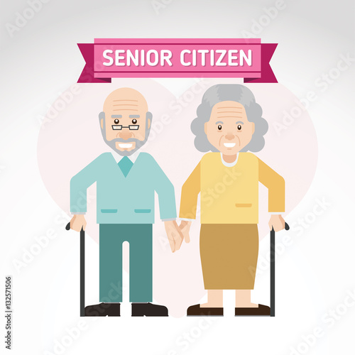 Set of old people. Senior man and woman activities. Senior citizen. Inspire to drive your business project. Vector illustration. 