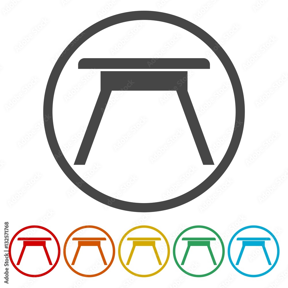 Camping table Icon Vector Camping table Icon Vector