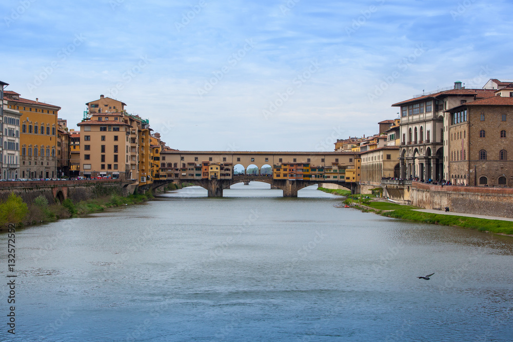 Ponte Vecchio sul fiume Arno a Firenze