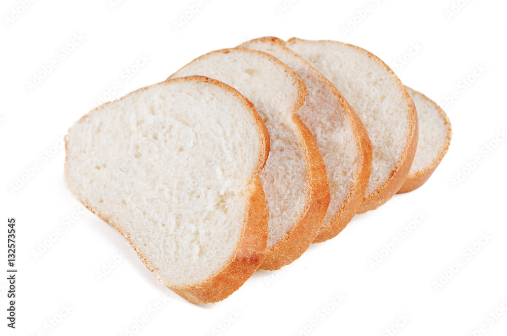 loaf sliced isolated