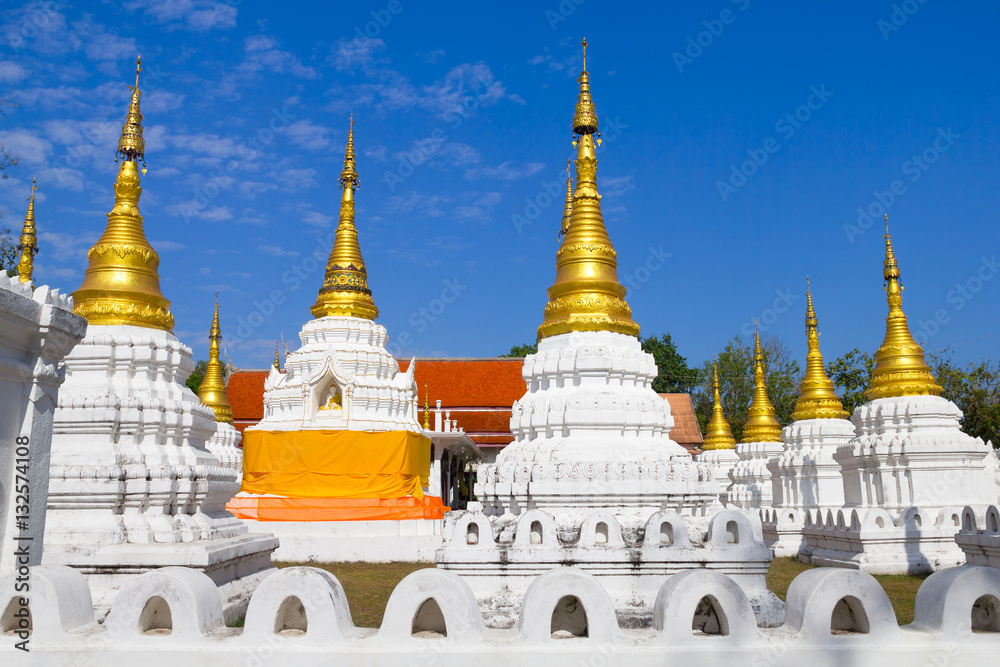 Pagoda of Wat Che Dee Sao Lang Temple in Lampang province, Thailand