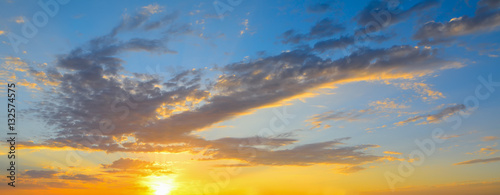 colorful sky at sunset
