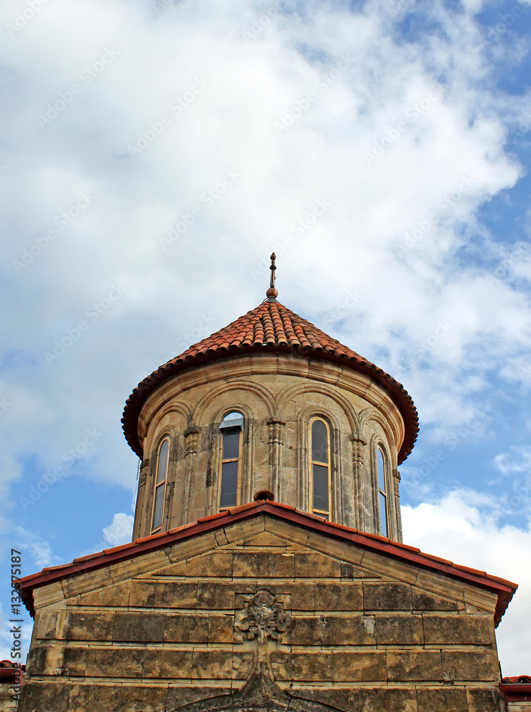 Dome of orthodox monastery Gelati near Kutaisi - Georgia