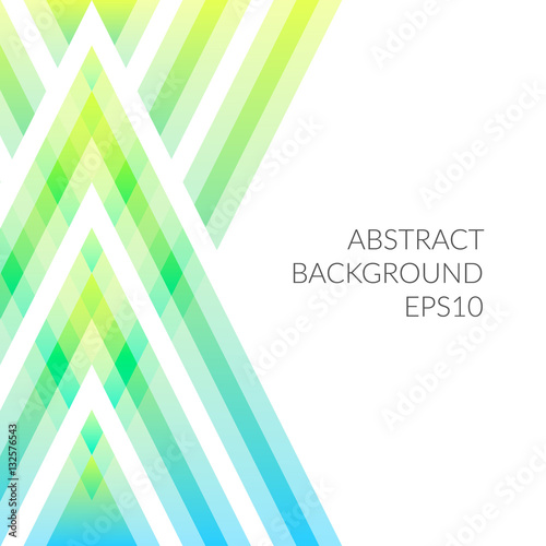 Abstract image of a green triangle on a white background.