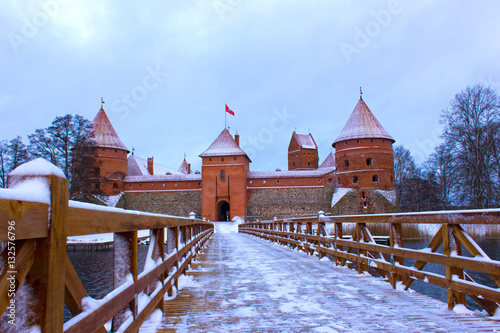 Trakai Castle in winter