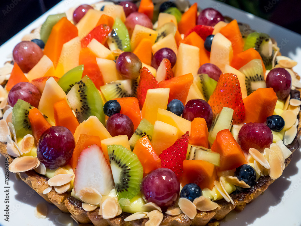 Sweet dessert, mix fruit cake 2 Sweet dessert, mix fruit cake 2