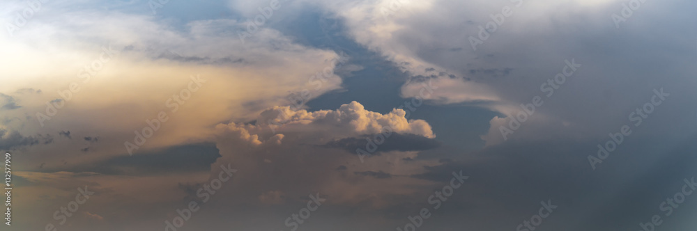 scenic storm clouds in the evening scenic storm clouds in the evening