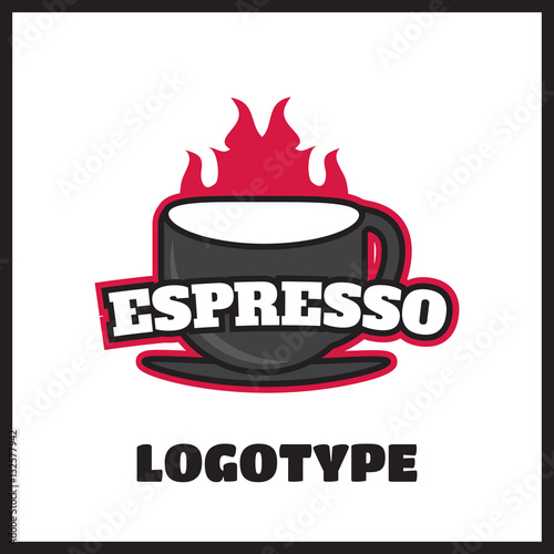 Vintage coffee vector label and logo
